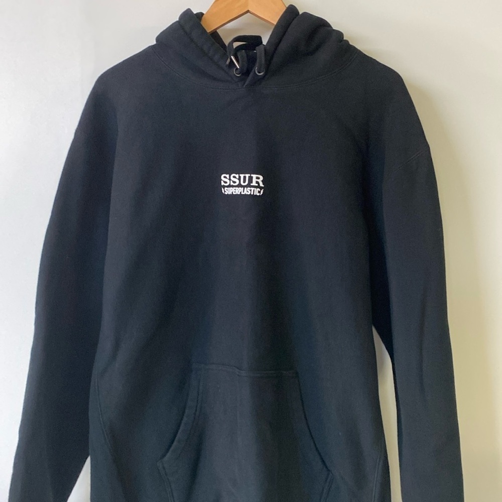SUPERPLASTIC x SSUR Black hoodie Size 2 XL